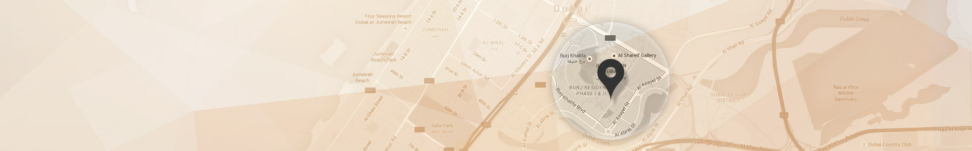 Centre-Ville Dubai carte